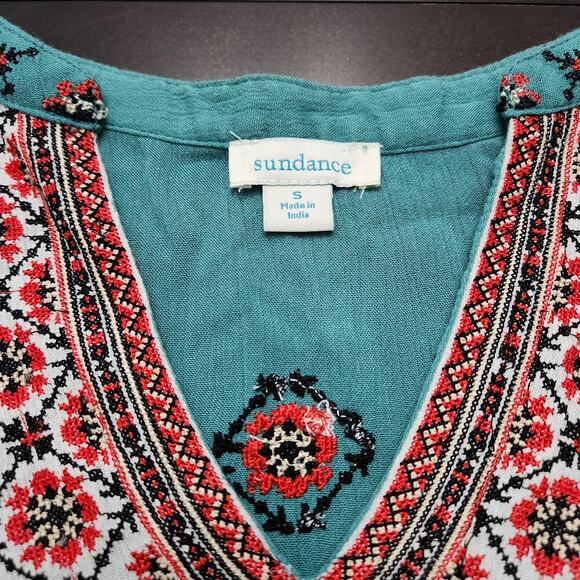 Sundance Paradise Memories Embroidered Maxi Dress Size Small - Picture 5 of 7